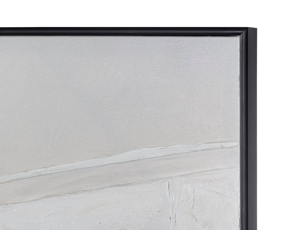 NAHLA BREAKING BARRIERS - 60" X 60" - BLACK FLOATER FRAME
