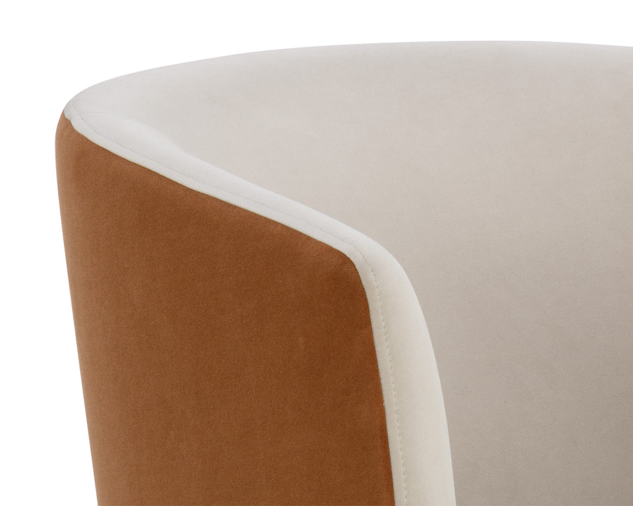 NAHLA SARINA SWIVEL LOUNGE CHAIR - MEG TAUPE / MEG GOLD