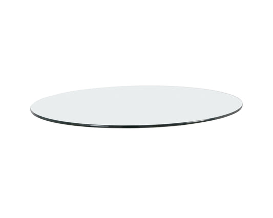 NAHLA GLASS DINING TABLE TOP - ROUND - CLEAR - 59"