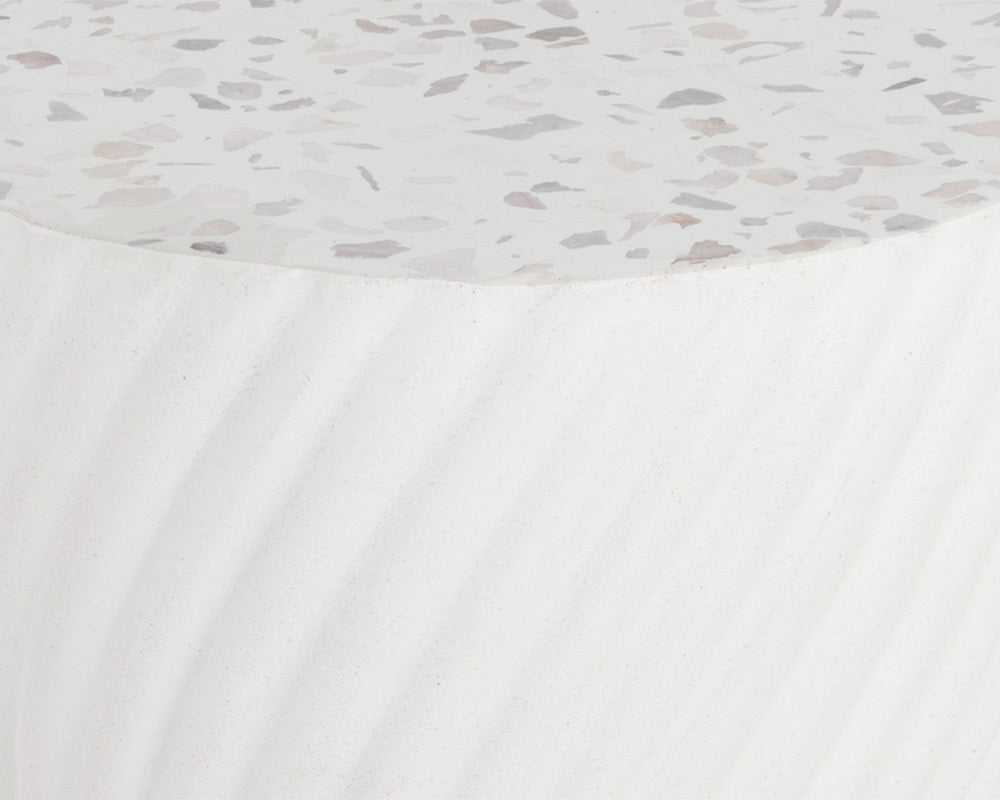 NAHLA CARA END TABLE - TERRAZZO