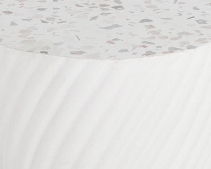 NAHLA CARA END TABLE - TERRAZZO