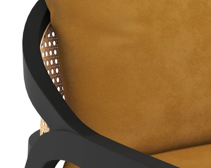NAHLA KIRSTEN LOUNGE CHAIR - GOLD SKY
