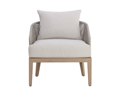 NAHLA CAPRI LOUNGE CHAIR - DRIFT BROWN - PALAZZO CREAM