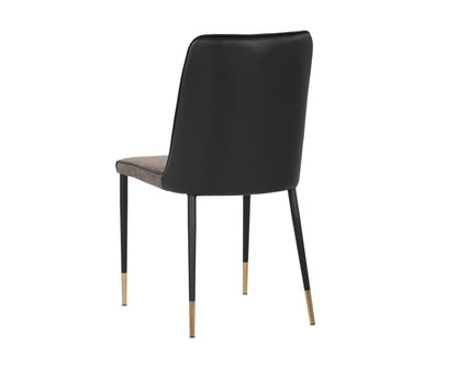 NAHLA KLAUS DINING CHAIR - SPARROW GREY / NAPA BLACK