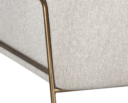 NAHLA CYBIL LOUNGE CHAIR - DOVE CREAM