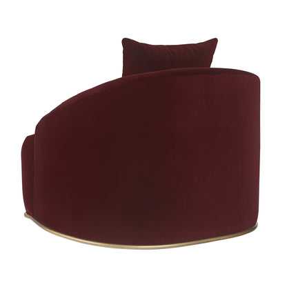NAHLA ASTRID ARMCHAIR - MERLOT