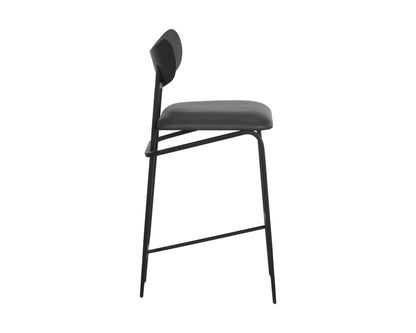 NAHLA GIBBONS COUNTER STOOL - BLACK - BRAVO PORTABELLA