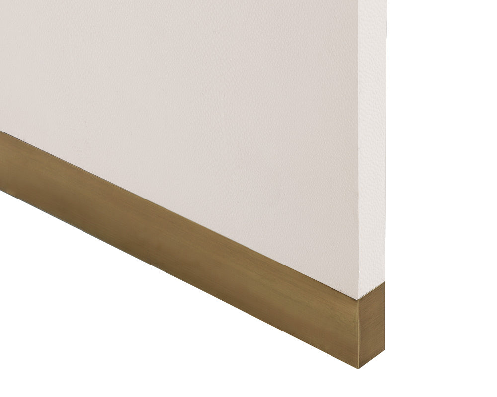 NAHLA ILONA DESK - OYSTER SHAGREEN