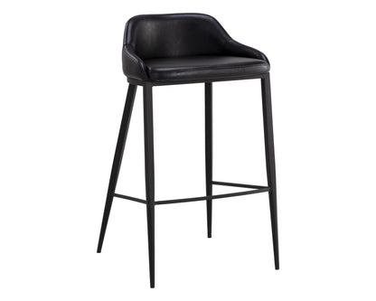 NAHLA ASTRA BARSTOOL - BLACK - NIGHTFALL BLACK