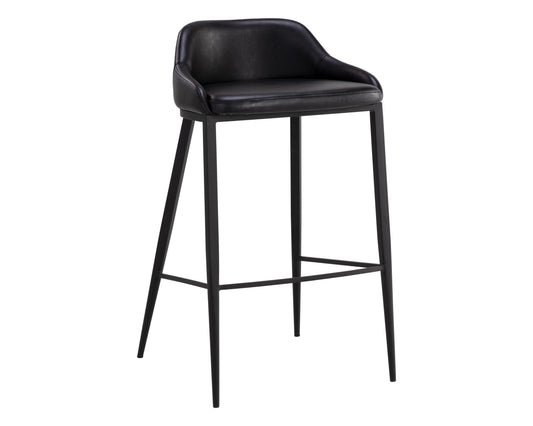 NAHLA ASTRA BARSTOOL - BLACK - NIGHTFALL BLACK