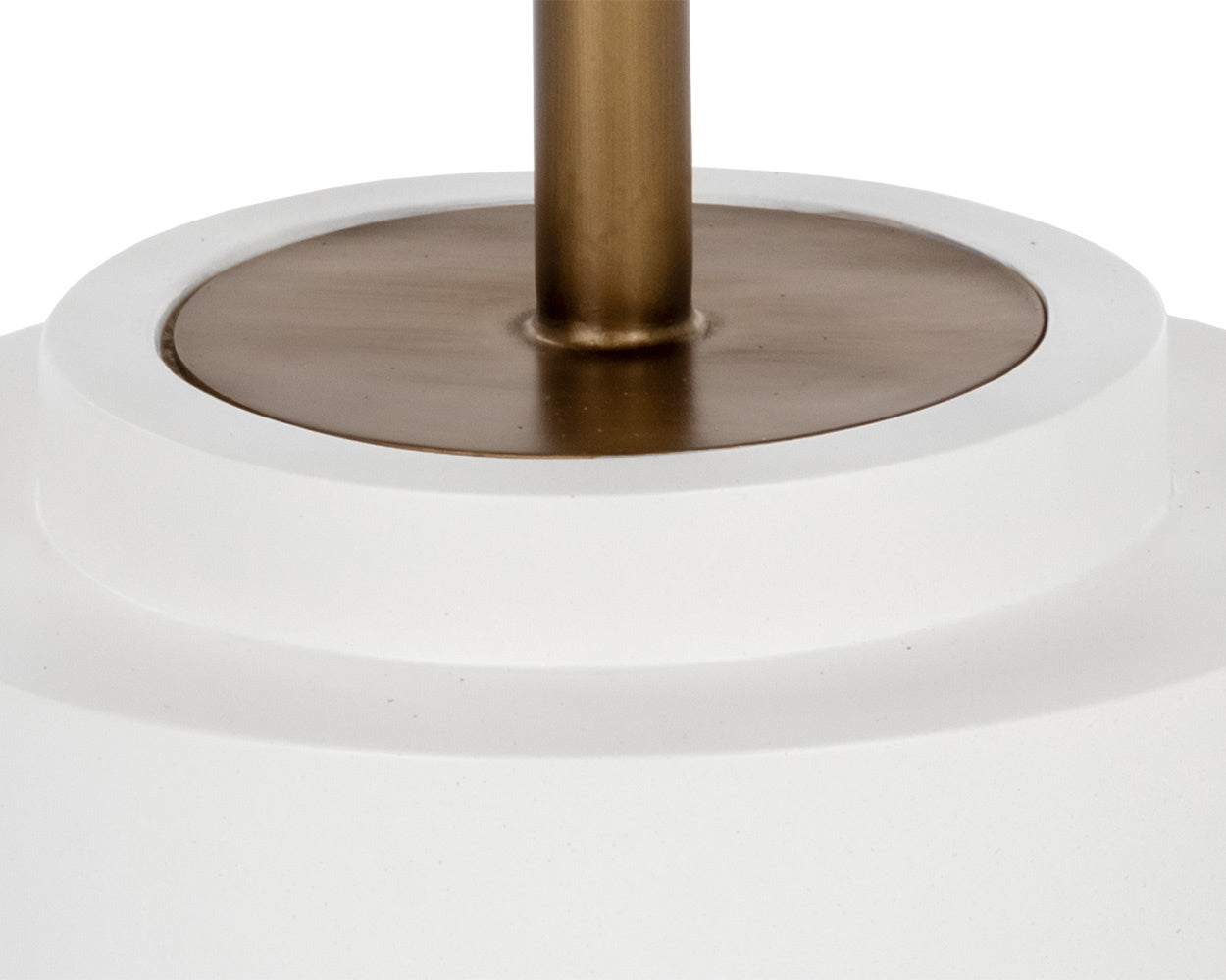NAHLA MARLOWE BISTRO TABLE - ANTIQUE BRASS - WHITE - 27.5"