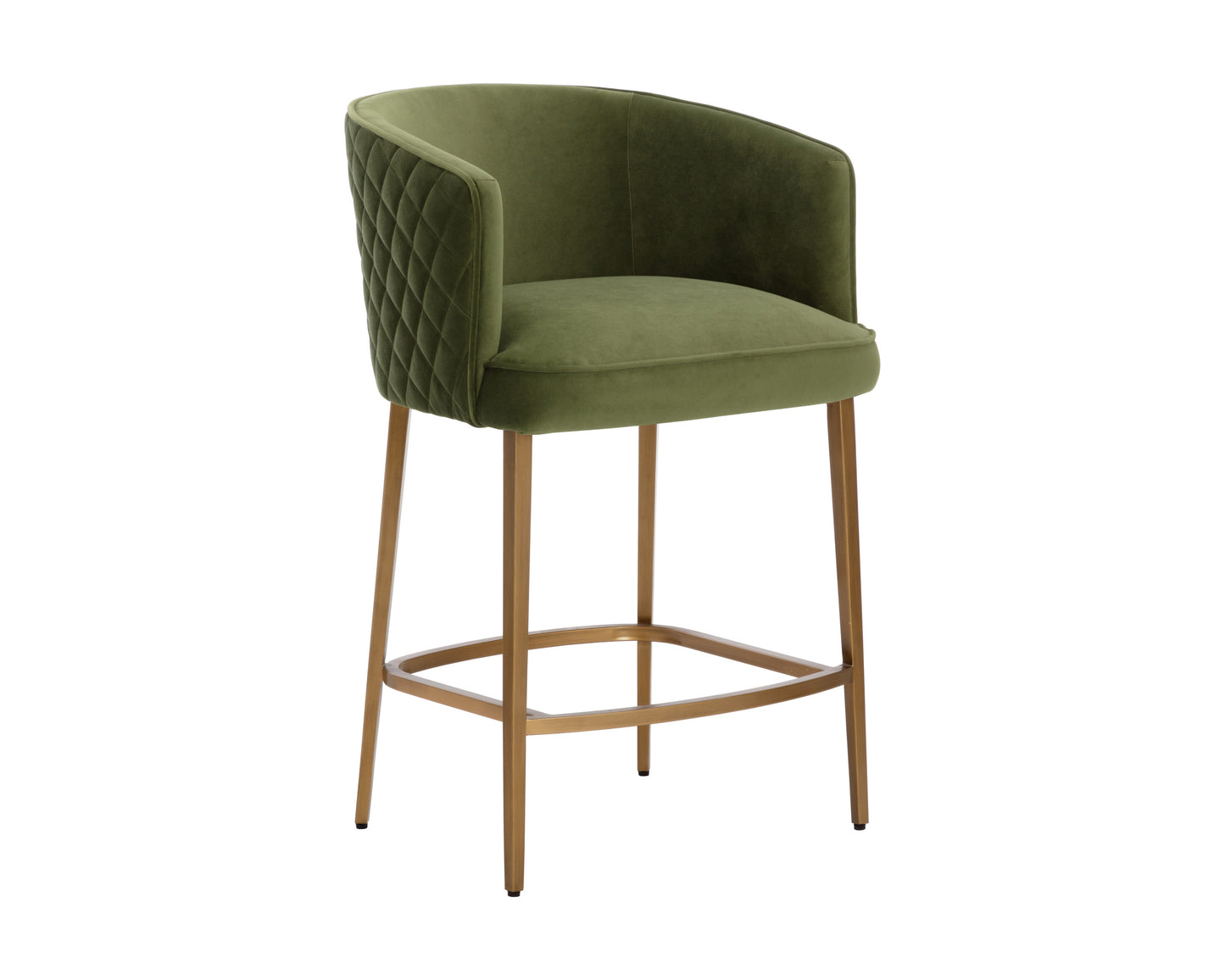 NAHLA CORNELLA COUNTER STOOL - MEG OLIVE