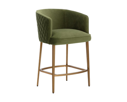 NAHLA CORNELLA COUNTER STOOL - MEG OLIVE
