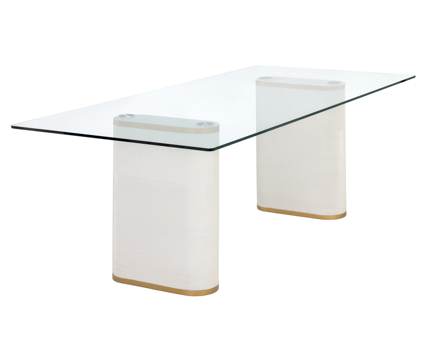 NAHLA AEMOND DINING TABLE - 86.5"