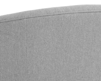 NAHLA GRIMALDI SWIVEL ARMCHAIR - LIV DOVE