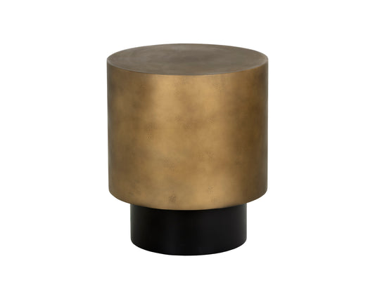 NAHLA BERNABY END TABLE - ANTIQUE BRASS