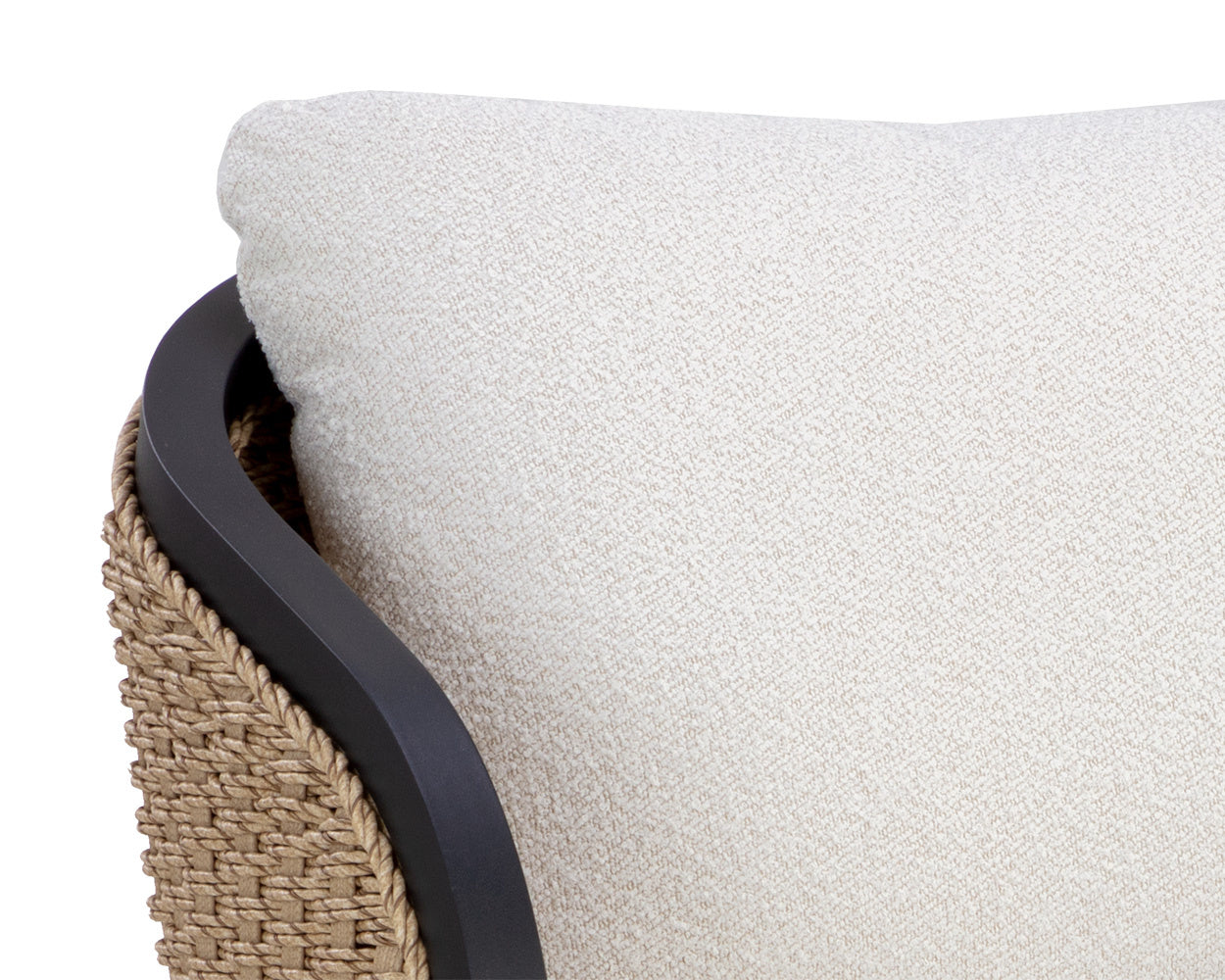NAHLA BORA SWIVEL LOUNGE CHAIR - LOUIS CREAM