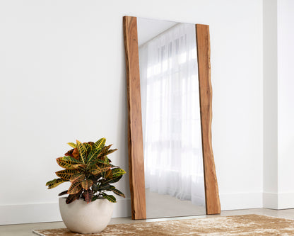 NAHLA FONTANA FLOOR MIRROR - NATURAL