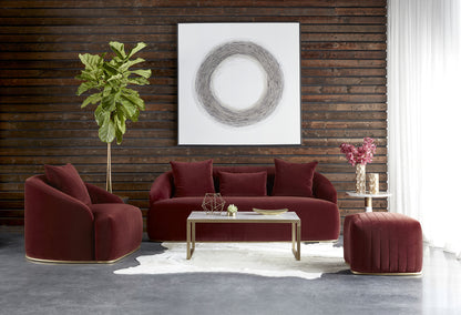 NAHLA ASTRID SOFA - MERLOT