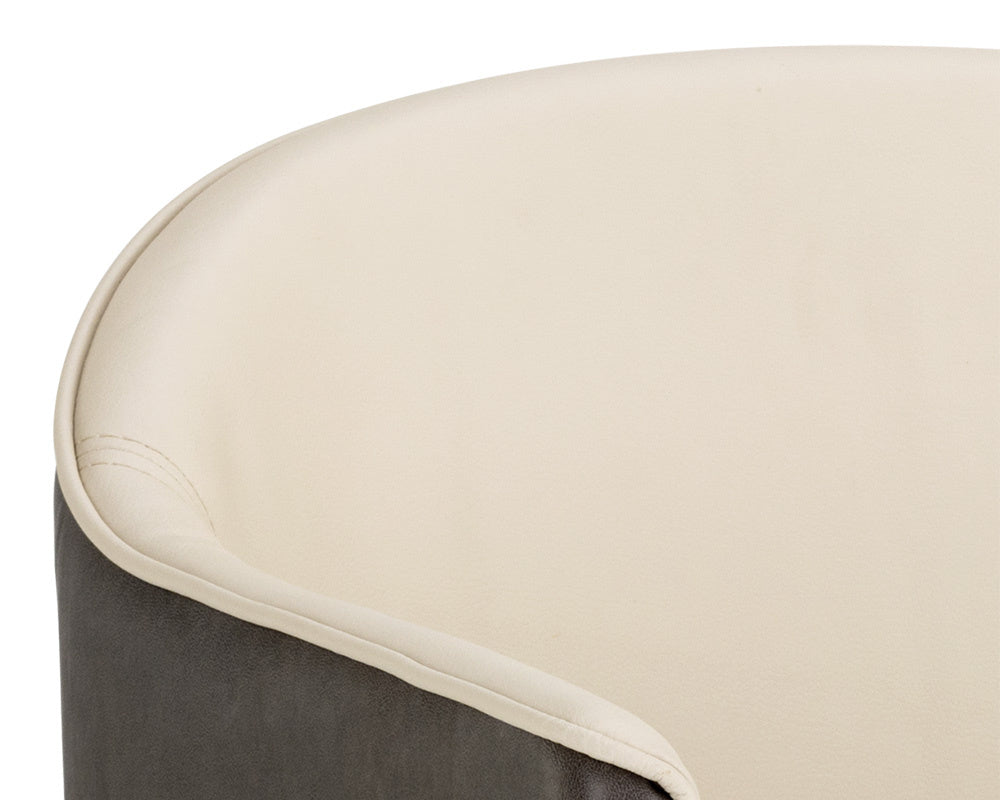 NAHLA KYLIN DINING ARMCHAIR - DILLON CREAM / BRAVO ASH