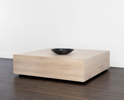 NAHLA FREZCO COFFEE TABLE - SQUARE - LIGHT OAK