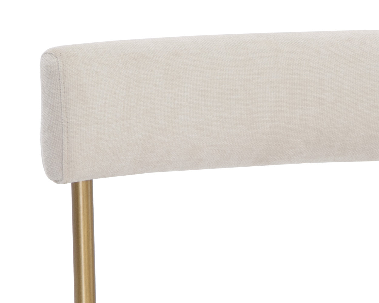 NAHLA SENECA DINING CHAIR - ANTIQUE BRASS - DANNY IVORY