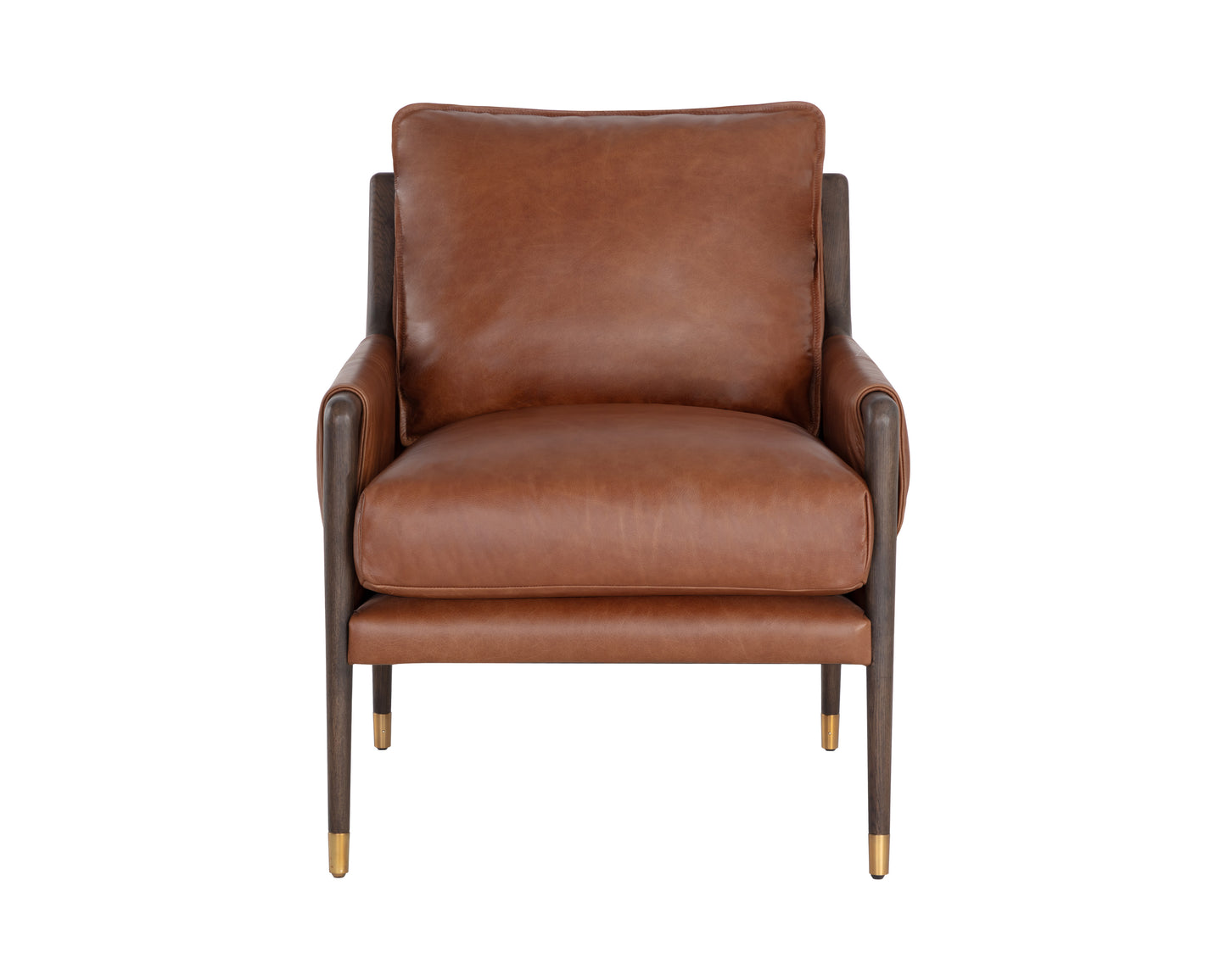 NAHLA MAUTI ARMCHAIR - BROWN - SHALIMAR TOBACCO LEATHER