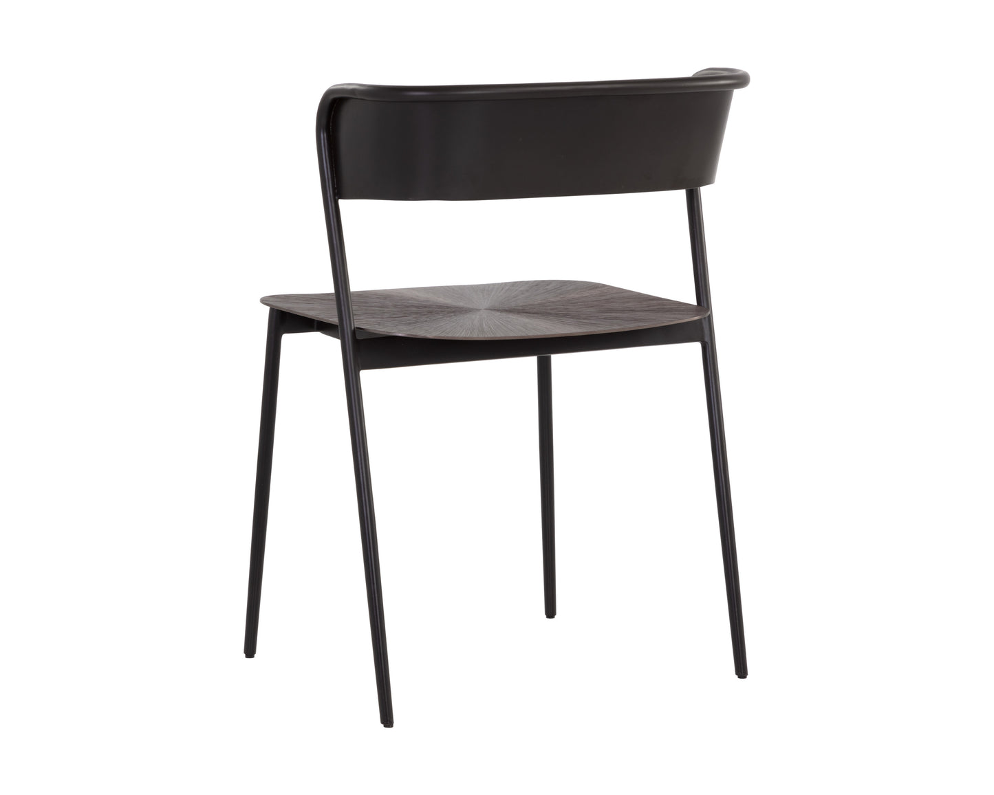 NAHLA KEANU DINING CHAIR - GUNMETAL