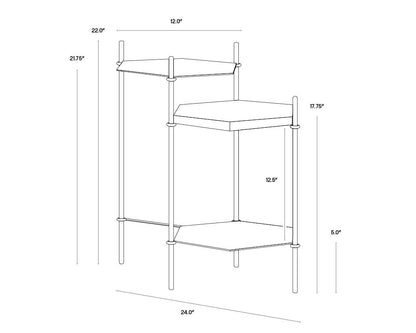 NAHLA HEXALL SIDE TABLE