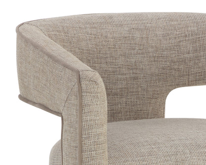 NAHLA KRASNER DINING ARMCHAIR - RHAPSODY SAND