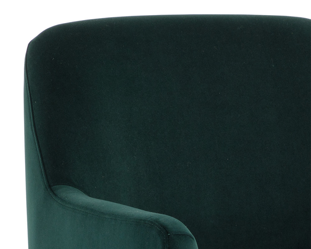 NAHLA JAIME LOUNGE CHAIR - MEG DARK EMERALD