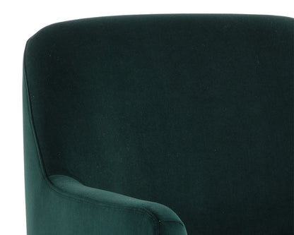 NAHLA JAIME LOUNGE CHAIR - MEG DARK EMERALD