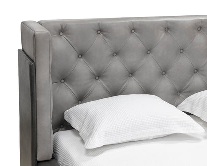 NAHLA LAURA BED - QUEEN - BRAVO METAL / BRAVO PORTABELLA