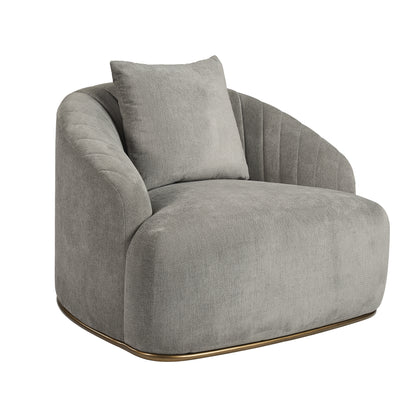 NAHLA ASTRID ARMCHAIR - POLO CLUB STONE