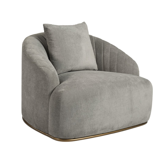 NAHLA ASTRID ARMCHAIR - POLO CLUB STONE