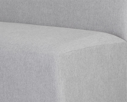 NAHLA JACLYN MODULAR - LEFT ARMCHAIR - EGYPT LIGHT GREY / DANNY MEDIUM GREY