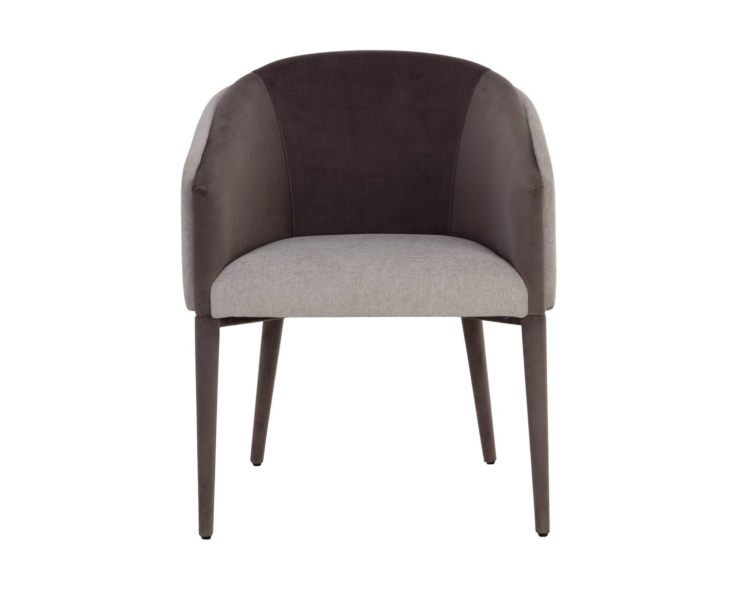 NAHLA SHEVA DINING ARMCHAIR - ERNST SANDSTONE / MEG ASH