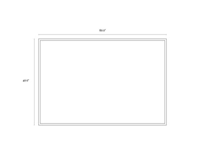 NAHLA COOL EMBRACE - 60" X 40" - GOLD FLOATER FRAME
