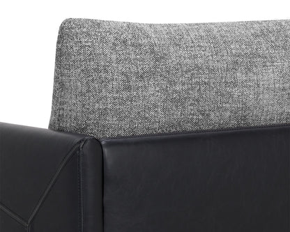 NAHLA ASHI ARMCHAIR - NASH ZEBRA / COAL BLACK