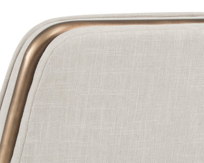 NAHLA LINCOLN LOUNGE CHAIR - BEIGE LINEN