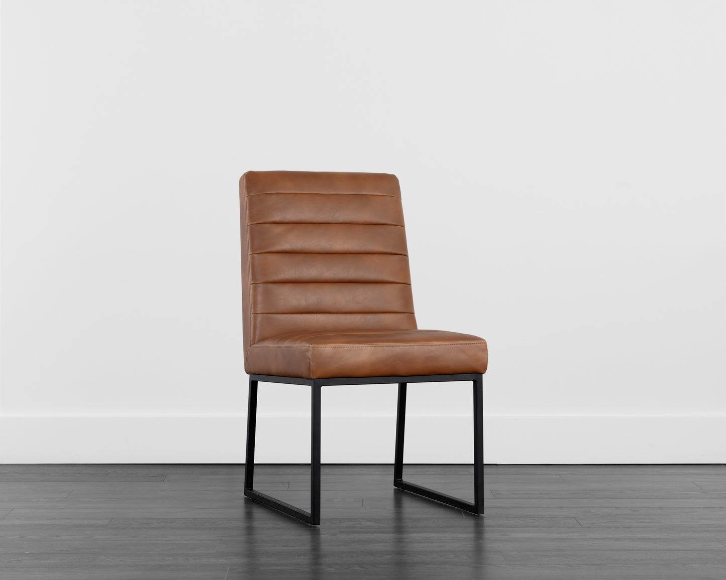 NAHLA SPYROS DINING CHAIR - TOBACCO TAN