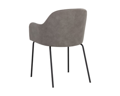 NAHLA HENSLEY DINING ARMCHAIR - DAWN GREY