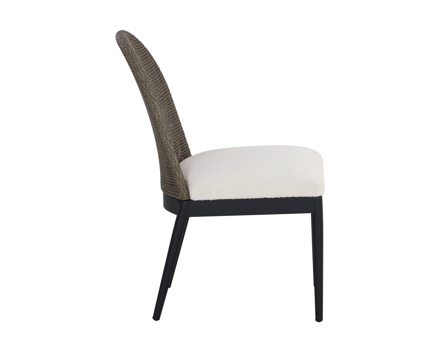 NAHLA CALANDRI DINING CHAIR - BLACK - LOUIS CREAM