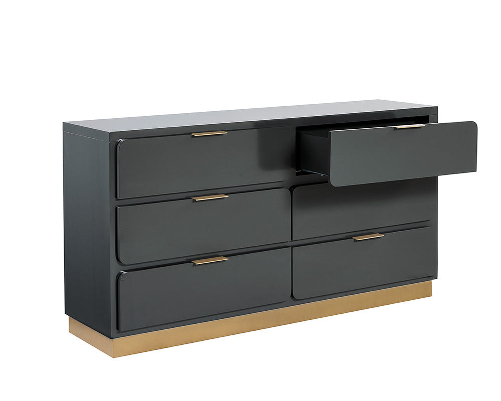 NAHLA JENKINS DRESSER - HIGH GLOSS GREY