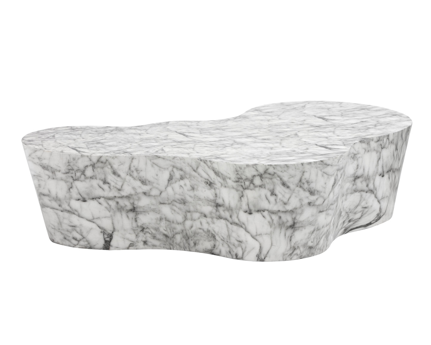 NAHLA AVA COFFEE TABLE - MARBLE LOOK
