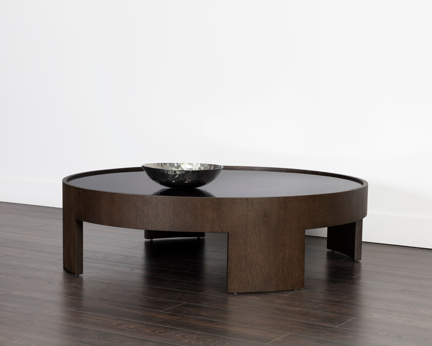 NAHLA BRUNETTO COFFEE TABLE - LARGE - DISTRESSED BROWN