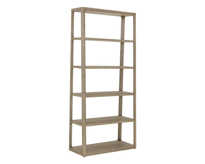 NAHLA DONCASTER BOOKCASE - LARGE - SMOKE GREY