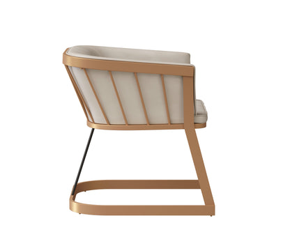 NAHLA CAILY LOUNGE CHAIR - BRAVO CREAM