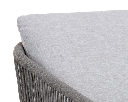 NAHLA ALLARIZ DINING ARMCHAIR - WARM GREY - GRACEBAY LIGHT GREY