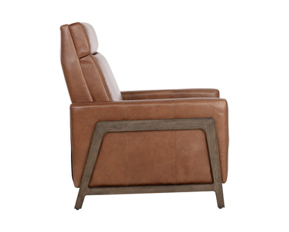 NAHLA BRANDON RECLINER - SHALIMAR TOBACCO LEATHER